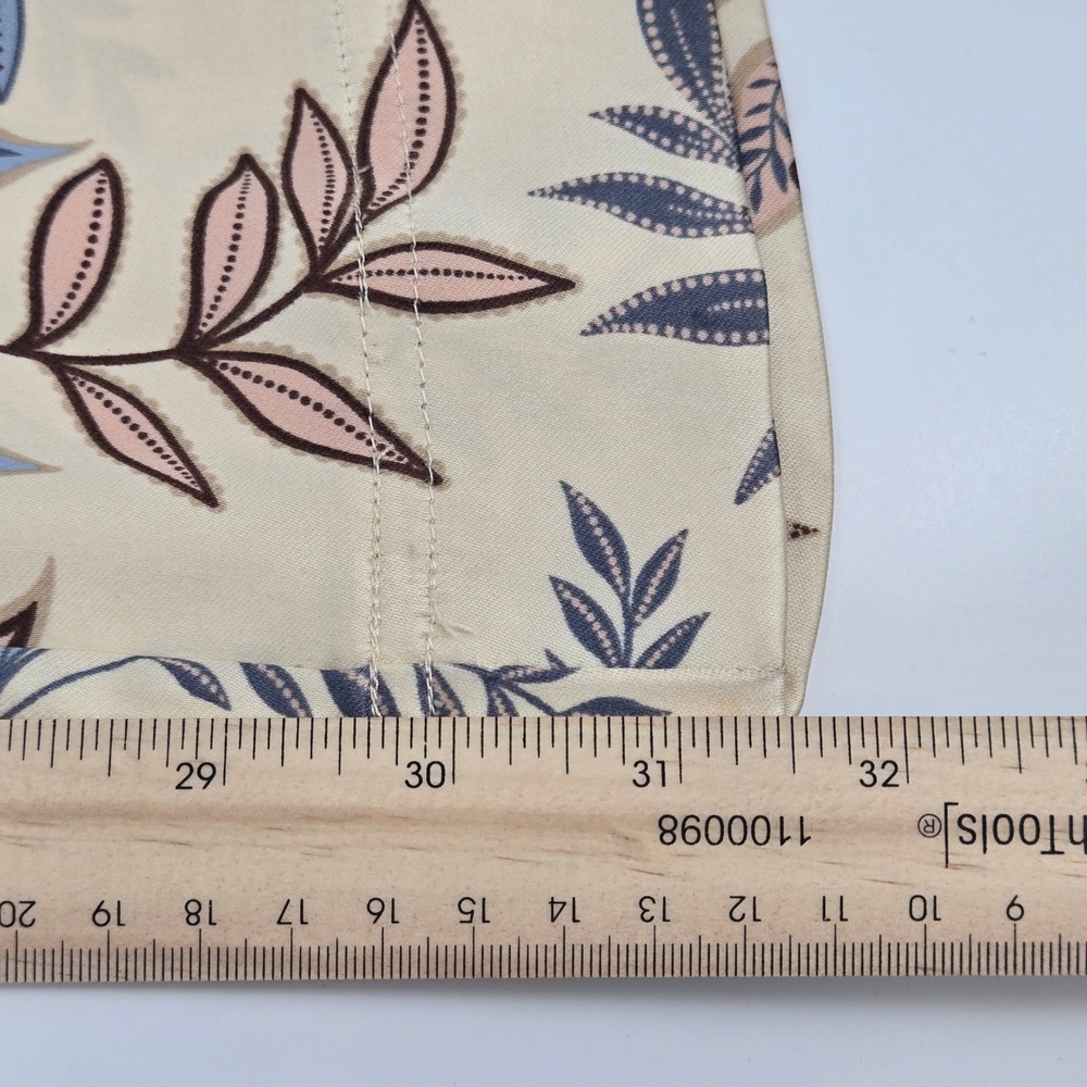 House of Harlow 1960 Floral Wide Leg Pants XL Cream Pink Blue‎ Boho Whimsigoth - Picture 12 of 14